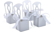 Load image into Gallery viewer, 50 PCS Wedding Favor Boxes Wedding Gift Box Chair Place Card Holders Baby Shower Party Favors by  iDOO
