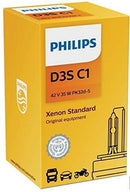 Philips D3S Standard Authentic Xenon HID Headlight Bulb, 1 Pack