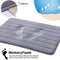 Office Marshal Bathroom Rugs Bath Mats for Bathroom Luxury Soft Anti-Slip Memory Foam 3 PCS Mats Set(U-Shaped 20"x24" Toilet Mat+30"x20" Shower Mat+17"x47" Bath Mat) Absorbent Bath Rugs Machine Washable