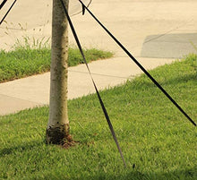 Load image into Gallery viewer, Ground Anchor with 50 Feet of Galvanized Wire with Clamps – Ideal for Securing Animals, Tents, Canopies, Sheds, Powder-Coated Solid Steel Auger – Pack of 4 by AshmanOnline
