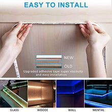 Load image into Gallery viewer, LED Strip Lights with Remote 5M 16.4 Ft 5050 RGB Flexible Color Changing Full Kit with RF Mini Controller, 12V 2A Power Supply for Home &amp; Kitchen and Indoor Decoration
