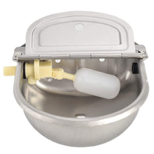 Load image into Gallery viewer, HiCamer Automatic Cow Drinking Water Bowl Dispenser 304 Stainless Steel Farm Livestock Animals Waterer for Pigs Horse Cattle Goat Sheep Dog with 2 Float Ball Valves
