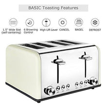 Load image into Gallery viewer, 2 Slice Toaster, CUSIBOX Extra Wide Slots Stainless Steel Toaster with 7 Bread Browning Settings, REHEAT/DEFROST/CANCEL Function, 750W
