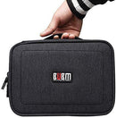 BUBM Electronic Organizer, Hard Shell Travel Gadget Case with Handle for Cables, USB Drives, Power Bank and More, Fit for iPad Mini