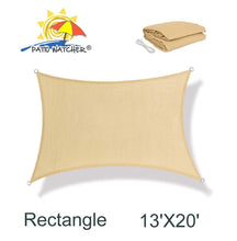 Load image into Gallery viewer, PATIO WATCHER 13&#39; x 20&#39; Rectangle Sun Sail Shade UV Block Shade Sail Perfect for Outdoor Patio Garden Sand
