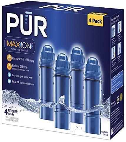 PUR CRF950Z Genuine Replacement Filter for Pitcher Water Filtration System (Pack of 4)