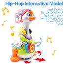 Toyk Kids toys Music Goose toys With Powerful LED Light Dancing Music Educational Toys For Boys Girl Toddler