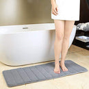 Office Marshal Bathroom Rugs Bath Mats for Bathroom Luxury Soft Anti-Slip Memory Foam 3 PCS Mats Set(U-Shaped 20"x24" Toilet Mat+30"x20" Shower Mat+17"x47" Bath Mat) Absorbent Bath Rugs Machine Washable