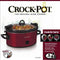 Crockpot 6-Quart Cook & Carry Oval Manual Portable Slow Cooker, Red - SCCPVL600-R