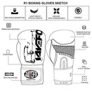 Jayefo R-1 Ultimate Warrior Leather Boxing Gloves Muay Thai Gloves Sparring Gloves Training Bag Gloves MMA