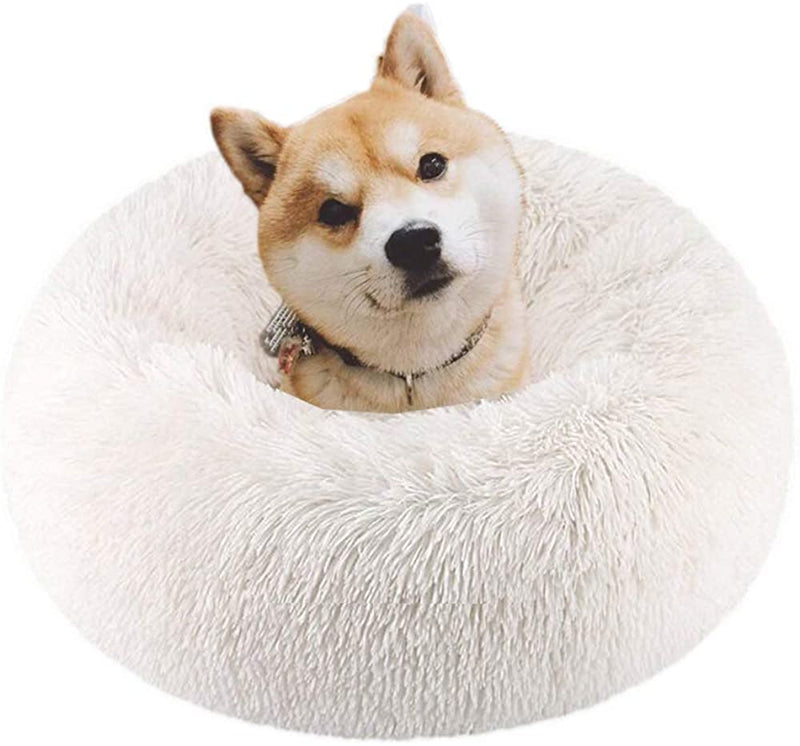 Nest 9 Warm Soft Pet Calming Bed, Plush Round Cute Nest Comfortable Sleeping for Puppy Dog Kitty Cat