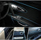 YIJINSHENG Car Interior DIY Automobile Motor Exterior Decoration Moulding Trim Strip line Sticker Insert Type Air Outlet Dashboard Decoration 3D Strip 8 Meters Car Styling Molding(Silver)