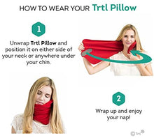 Load image into Gallery viewer, trtl Pillow - Scientifically Proven Super Soft Neck Support Travel Pillow – Machine Washable (Coral)
