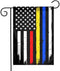 HOME DEPUTY Thin Blue Line Deputy Sheriff Garden Flag House Banner for Party Yard Home Outdoor Decor