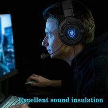 Load image into Gallery viewer, NUBWO N9PRO Gaming Headset, for PS4, Xbox One, Nintendo Switch, Mac, PC, Computer, LED Light, with Detachable Microphone, with Surround Sound Quality 3.5mm Volume Control, Black
