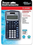 Texas Instruments TI-30X IIS 2-Line Scientific Calculator, Black with Blue Accents