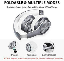 Load image into Gallery viewer, Picun P26 Bluetooth Headphones Over Ear 40H Playtime Hi-Fi Stereo Wireless Headphones Girl Deep Bass Foldable Wired/Wireless/TF for Phone/TV Bluetooth 5.0 Wireless Earphones with Mic Women (Rose Gold)
