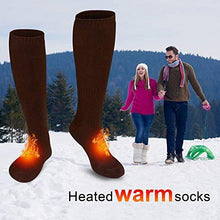 Load image into Gallery viewer, Electric Battery Heated Socks for Women Men,Winter Rechargeable Thermal Heat Socks Kit,Battery Powered Electric Heated Ski Bike Motorcycle Warm Socks Foot Warmer,Winter Sports Outdoor Thermo Socks,M/L
