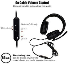 Load image into Gallery viewer, MODOHE Gaming Headset, Xbox One PS4 Headset, Noise Cancelling Over Ear Gaming Headphone Mic, Comfort Earmuffs, Lightweight, Easy Volume Control for Xbox 1 S/X Playstation 4 Computer Laptop(Black)
