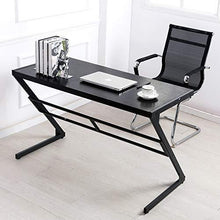 Load image into Gallery viewer, FIVEGIVEN Rustic Computer Writing Desk Industrial Study Table Simple Z Shaped Desk Driftwood 48 Inch
