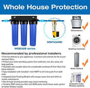 iSpring WGB32B 3-Stage Whole House Water Filtration System w/ 20” x 4.5” Big Blue Fine Sediment and Carbon Block Filters