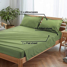 Load image into Gallery viewer, EMONIA Twin XL Sheets Set - 4 Pieces Bed Sheets-Microfiber Super Soft 1800 Series Deep Pocket Fitted Sheets-Wrinkle and Fade Resistant (Green, Twin XL)
