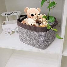 Load image into Gallery viewer, Goodpick Cube Storage Bins - Shelf Baskets for Storage Towel Book Cloth Storage Bins for Office Woven Basket for Shelves Baby Laundry Basket Toys Storage Basket Closet Storage Basket, 13&#39;&#39;x9.8&#39;&#39;x 9&#39;&#39;
