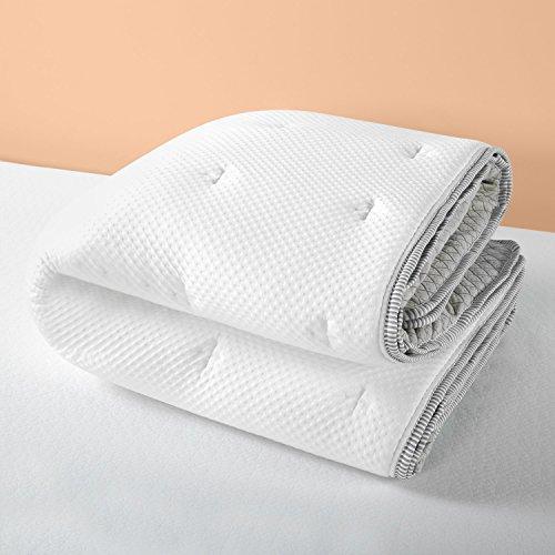 Zinus 2.5 Inch Green Tea Memory Foam Quilted Mattress Pad for Mattresses 12 Inches and under, Mattress Topper Rejuvenator, King