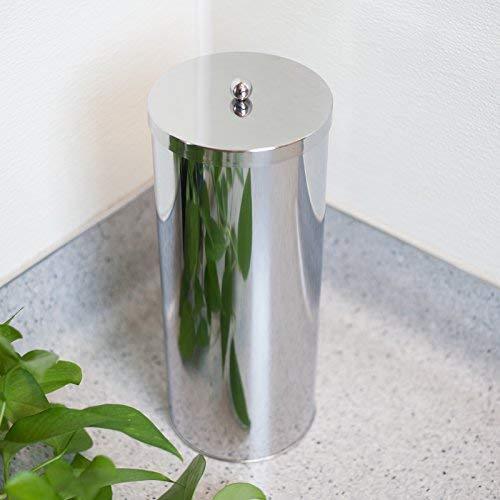 Huji Rust Resistant Stainless Steel Toilet Paper Roll Canister Holder for Bathroom Storage (1, Toilet Paper Canister)