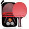 SSHHI 5-Star Ping Pong Paddle, Ideal for Indoor and Outdoor Activities, Suitable for Offensive,Solid/As Shown/C