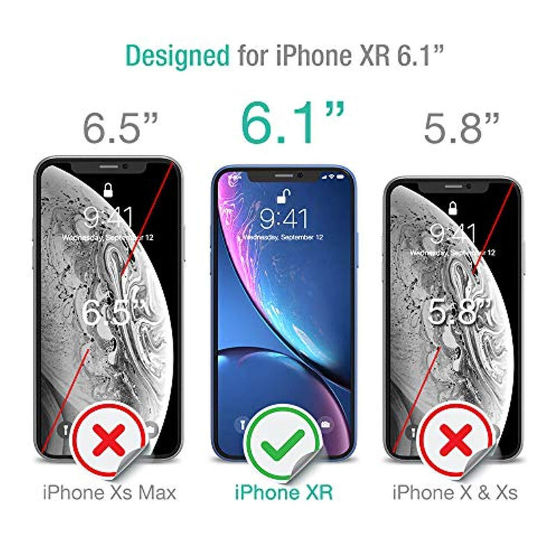 XDesign Glass Screen Protector Designed for Apple iPhone XR 2018 (3-Pack) Tempered Glass with Touch Accurate and Impact Absorb + Easy Installation Tray for iPhone XR [Fit with Most Cases] - 3 Pack - 3 Pack