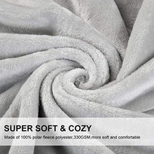 Load image into Gallery viewer, EMONIA Luxury Fleece Blanket,330GSM - King Size Blankets Super Soft Warm Fuzzy Lightweight Bed &amp; Couch Blanket(Grey,90 x 108 inch)
