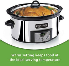 Load image into Gallery viewer, Crockpot Oval Manual Slow Cooker, 8 quart, Stainless Steel (SCV800-S)
