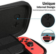 Load image into Gallery viewer, Nintendo Switch Case, VUP Switch Hard Cover Protective Travel Storage Shell for Nintendo Switch Console &amp; Accessories with 18 Game Cartridges and Handle (Gray)
