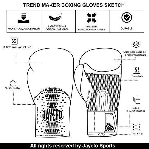 Jayefo R-1 Ultimate Warrior Leather Boxing Gloves Muay Thai Gloves Sparring Gloves Training Bag Gloves MMA