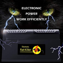 Load image into Gallery viewer, Electronic Rat Trap - Zaker Powerful High Voltage Automatic Rat Zapper, Indoor/Outdoor Rat Catcher, Efficient, Safe and Clean, Animal Trap to Get Rid of Rats and Mice, Squirrels and Rodents
