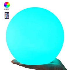 LED Light Ball LOFTEK: 8-inch RGB Dimmable Globe Mood Lamp with Remote Control, 16 Colors Changing Floating Pool Lights, 5V USB Fast Charging, IP68 Waterproof Orbs,Perfect for Nursery or Decor Use