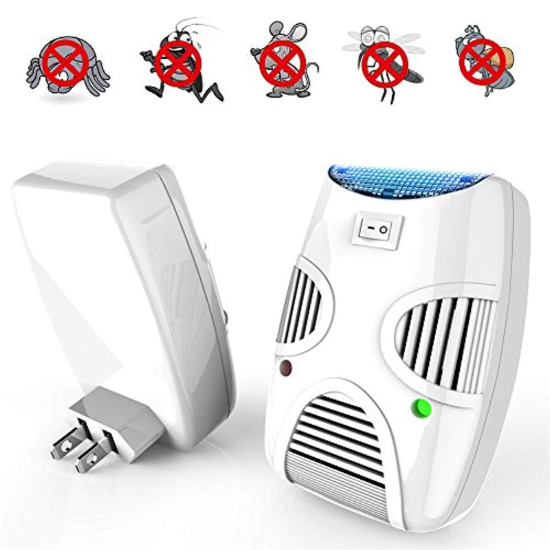 WILDJUE Ultrasonic Pest Repeller Pest Control [6-Pack] Spider repellent, Electronic Plug In Pest Repeller- Spiders,Roaches,Other Insects,Repels Mice, Non-toxic Environment-friendly, Humans & Pets Safe