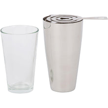 Load image into Gallery viewer, Deluxe 3 Piece Martini Boston Shaker Set &amp; Mixing Glass by Bar Brat ™ / Free 130 Cocktail Recipe (ebook) Included/Perfect for Making Mojitos, Margaritas &amp; High Balls
