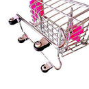 awtang Mini Supermarket Shopping Cart Trolley Bird Parrot Pet Toy Box Funny Toy