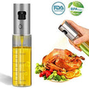 INVOKER Olive Oil Sprayer for Cooking Bottle 200ml, Refillable Oil and Vinegar Dispenser Bottle with Basting Brush and oil Funnel for BBQ Making Salad Baking Roasting Grilling Frying