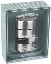 Load image into Gallery viewer, Olde Thompson 4&quot; Stainless Steel Pepper Mill and Salt Mill 2-in-1 Combo - 5080-00
