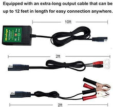 Load image into Gallery viewer, Mroinge MBC016 6V / 12V 1A Fully Automatic trickle Battery Charger/maintainer for Automotive Vehicle Motorcycle Lawn Mower ATV RV powersport Boat, Sealed Deep-Cycle AGM Gel Cell Lead Acid Batteries
