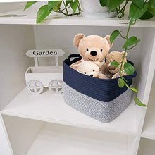 Load image into Gallery viewer, Goodpick Cube Storage Bins - Shelf Baskets for Storage Towel Book Cloth Storage Bins for Office Woven Basket for Shelves Baby Laundry Basket Toys Storage Basket Closet Storage Basket, 13&#39;&#39;x9.8&#39;&#39;x 9&#39;&#39;

