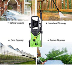 ncient NIS4600 High Pressure Power Washer 3000 PSI Electric Pressure Washer,1800W Rolling Wheels High Pressure Professional Washer Cleaner Machine+ (5) Nozzle Adapter (3000 PSI - New Model)