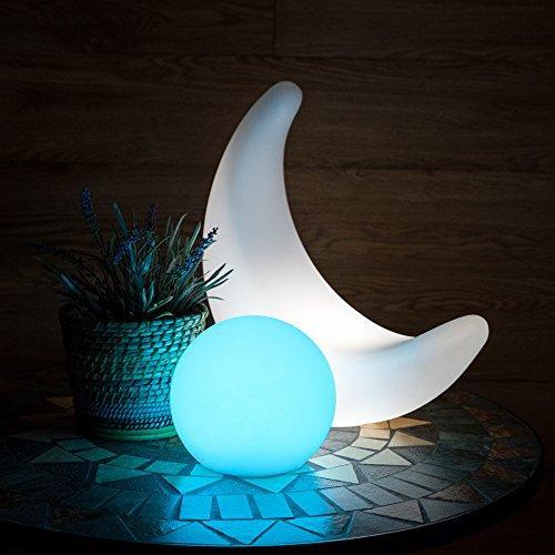 LED Light Ball LOFTEK: 8-inch RGB Dimmable Globe Mood Lamp with Remote Control, 16 Colors Changing Floating Pool Lights, 5V USB Fast Charging, IP68 Waterproof Orbs,Perfect for Nursery or Decor Use