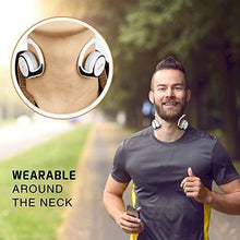 Load image into Gallery viewer, Small Bluetooth Headphones Behind The Head, Sports Wireless Headset with Built in Microphone and Crystal-Clear Sound, Fold-able and Carried in The Purse, and 12-Hour Battery Life, Blue
