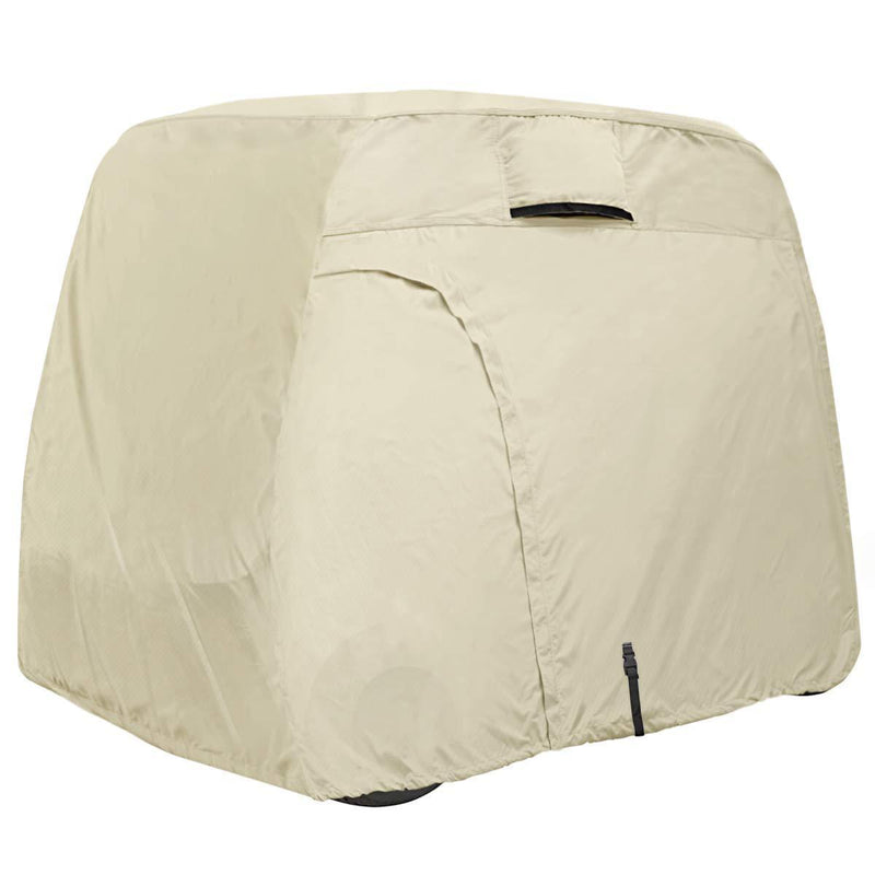 Explore Land 600D Waterproof Golf Cart Cover Universal Fits for Most Brand 2 Passenger Golf Cart