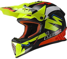 Load image into Gallery viewer, LS2 Helmets Motorcycle &amp; Powersports Helmet&#39;s Off-Road Fast Mini V2 (Strong Red Blue, Medium)
