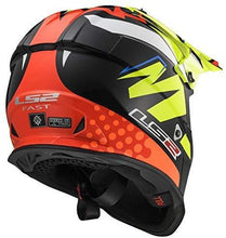 Load image into Gallery viewer, LS2 Helmets Motorcycle &amp; Powersports Helmet&#39;s Off-Road Fast Mini V2 (Strong Red Blue, Medium)
